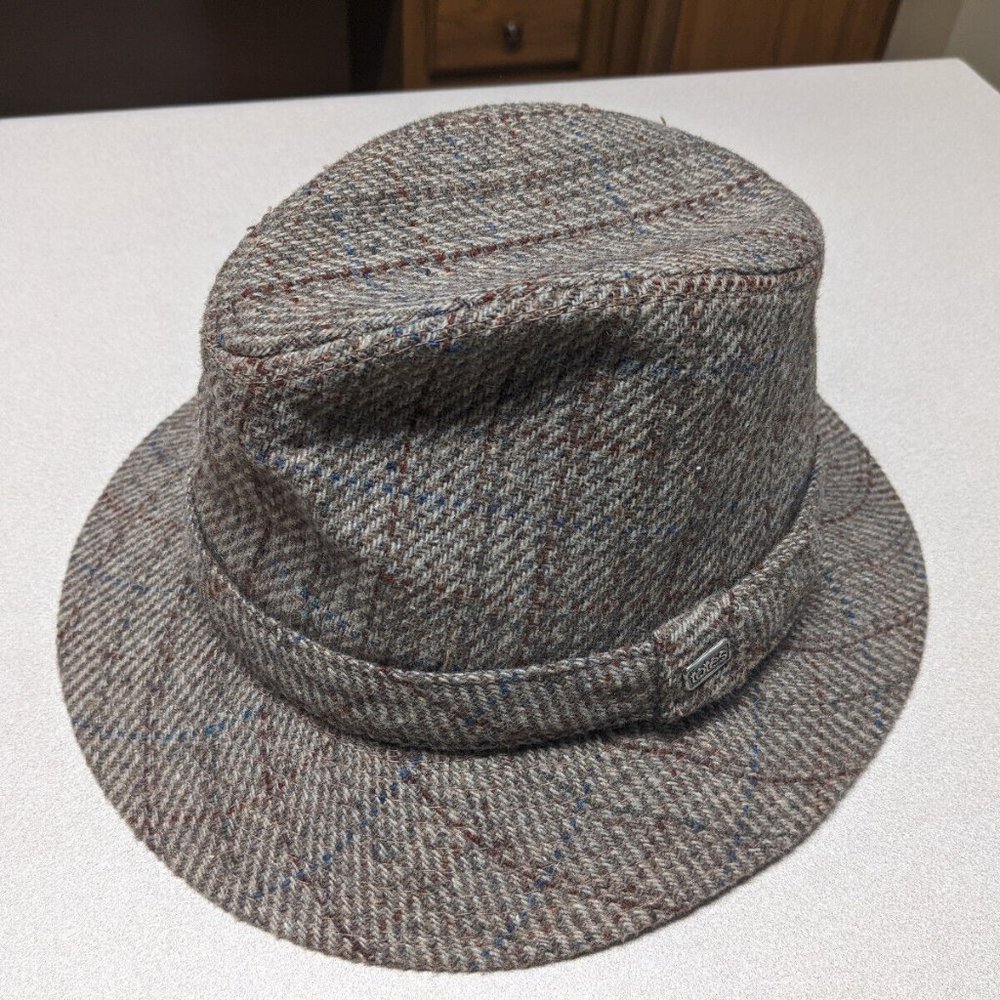 VINTAGE TOTES FEDORA HIPSTER HAT WPL 4344 MAN MADE FIBERS SIZE M RAIN ROLLS OFF